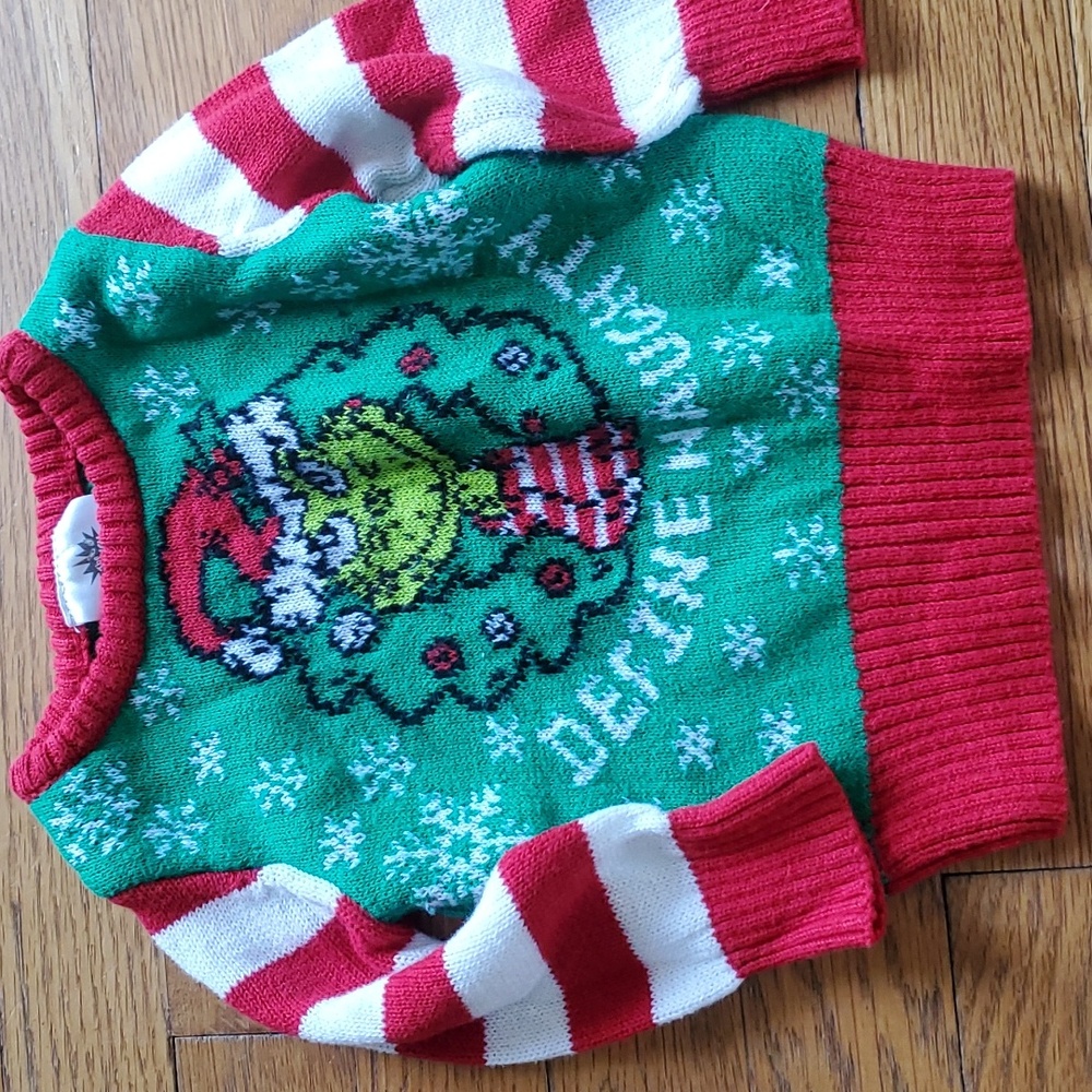 Baby Christmas Sweater with Grinch